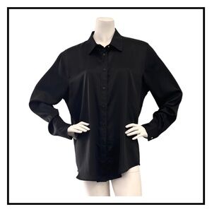 Lauren Ralph Lauren Satin Long Sleeve Blouse